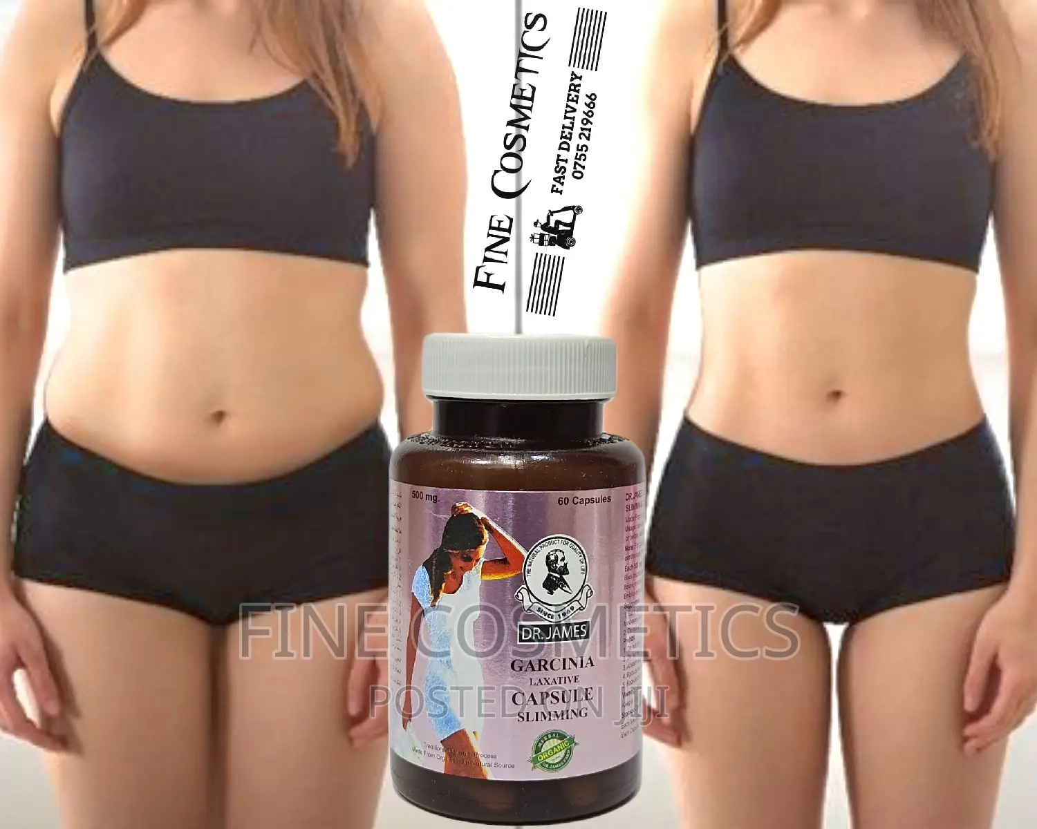 Dr James Garcinia Slimming Weight Loss Laxatives Capsules.