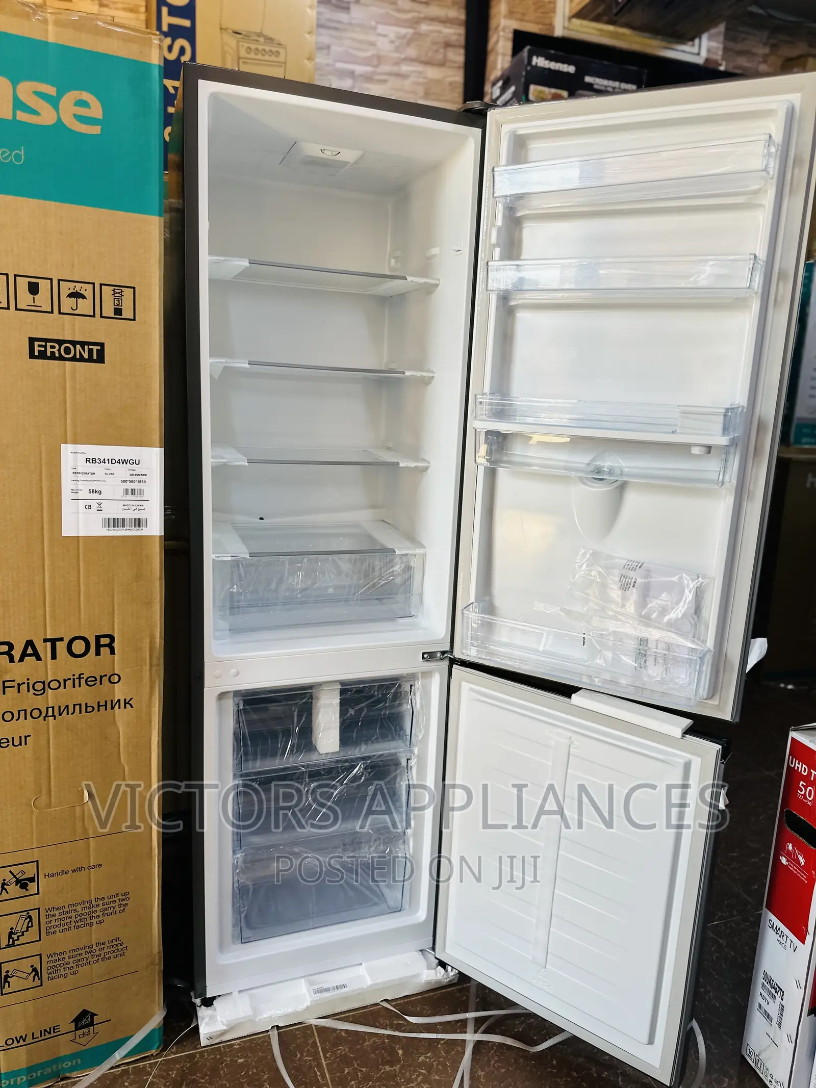 Hisense 341 Liters Double Door Refrigerator