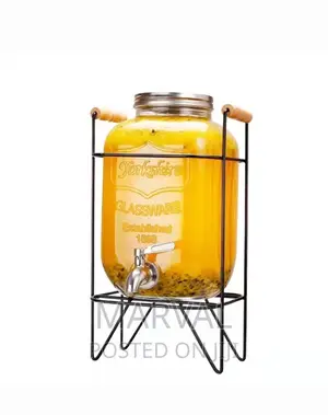 5ltrs Glass Drinks Dispenser With a Stand