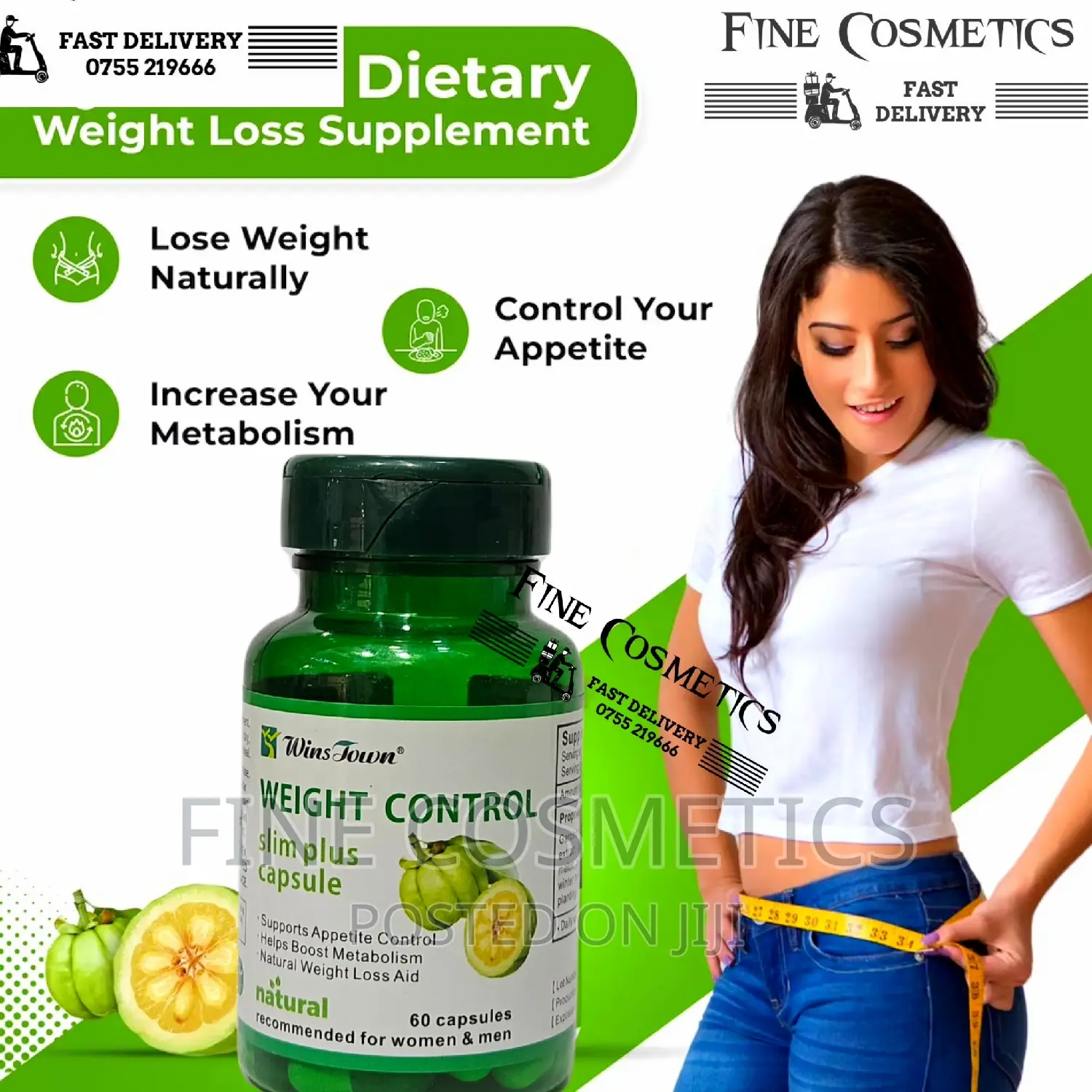 Weight Control Slim Plus Garcinia Slimming Fat Burner 60caps