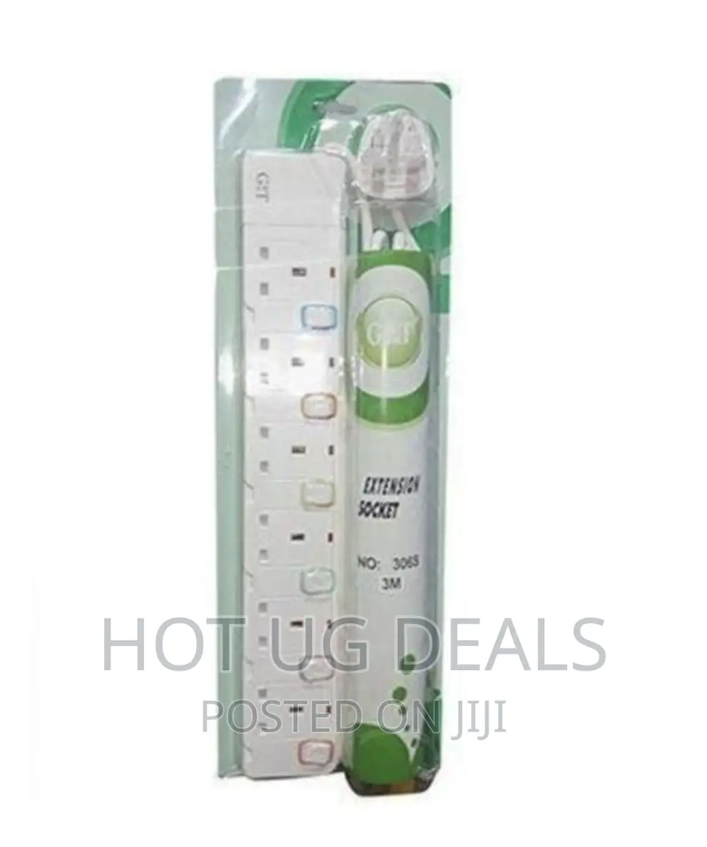 G T UK 6way Extension 3mtr Cable Heavy Duty