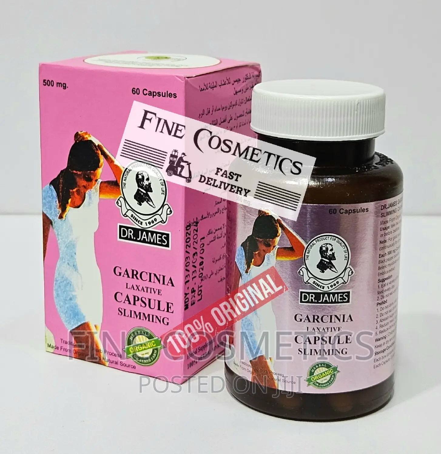Dr James Garcinia Slimming Weight Loss Laxatives Capsules.