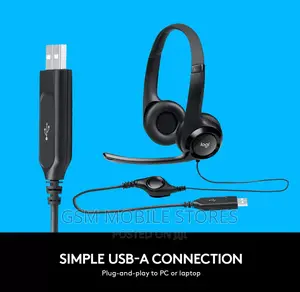 (New) Logitech H390 USB Headset With Noise Cancellation