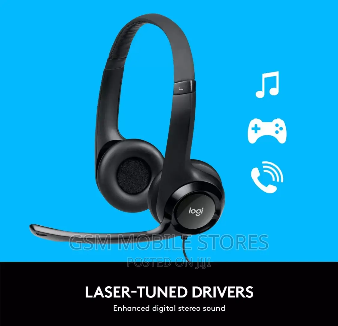 (New) Logitech H390 USB Headset With Noise Cancellation