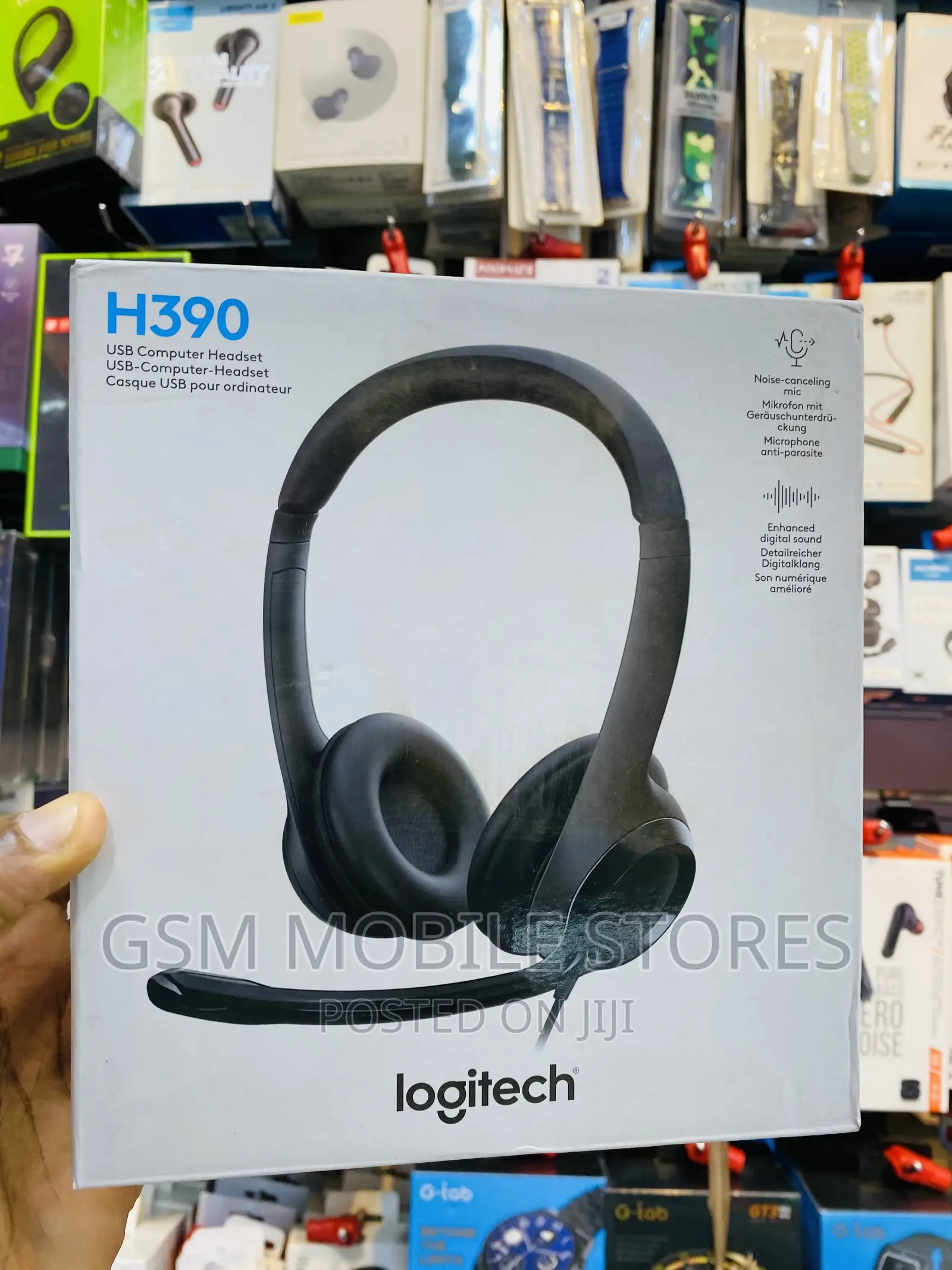 (New) Logitech H390 USB Headset With Noise Cancellation