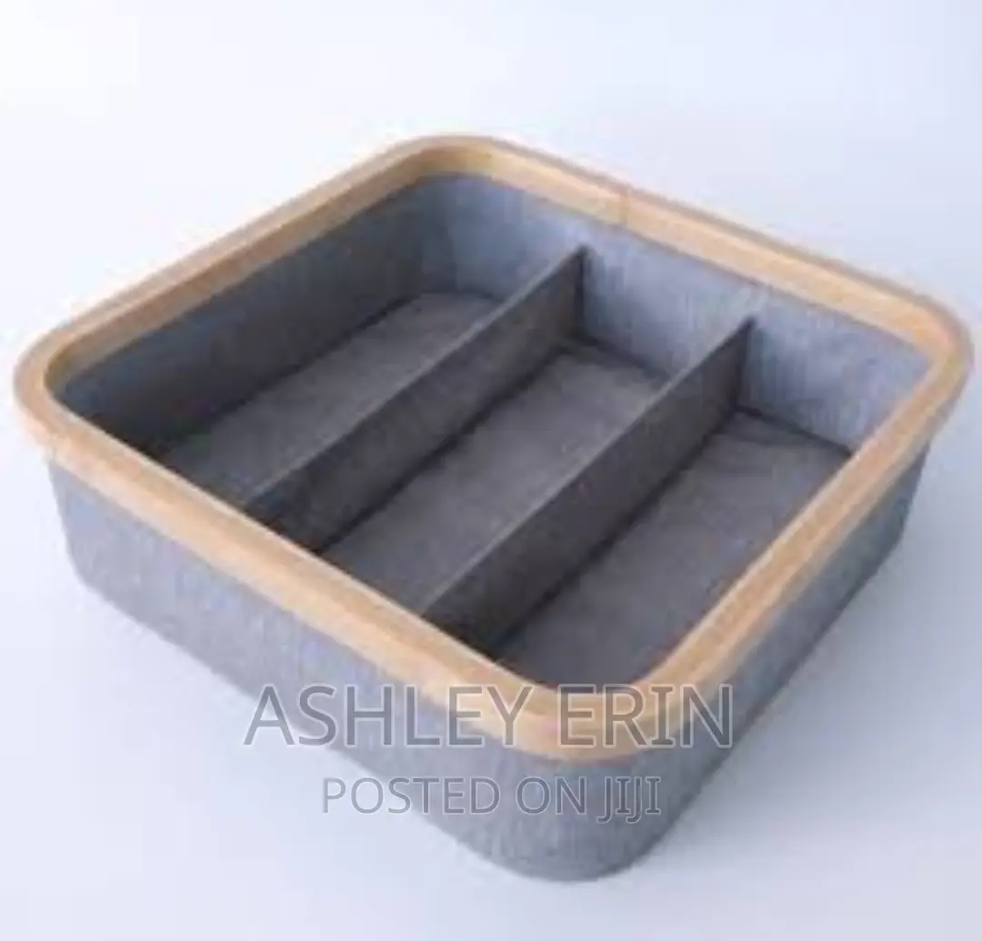 Bamboo Frame Storage Organizer -1pc
