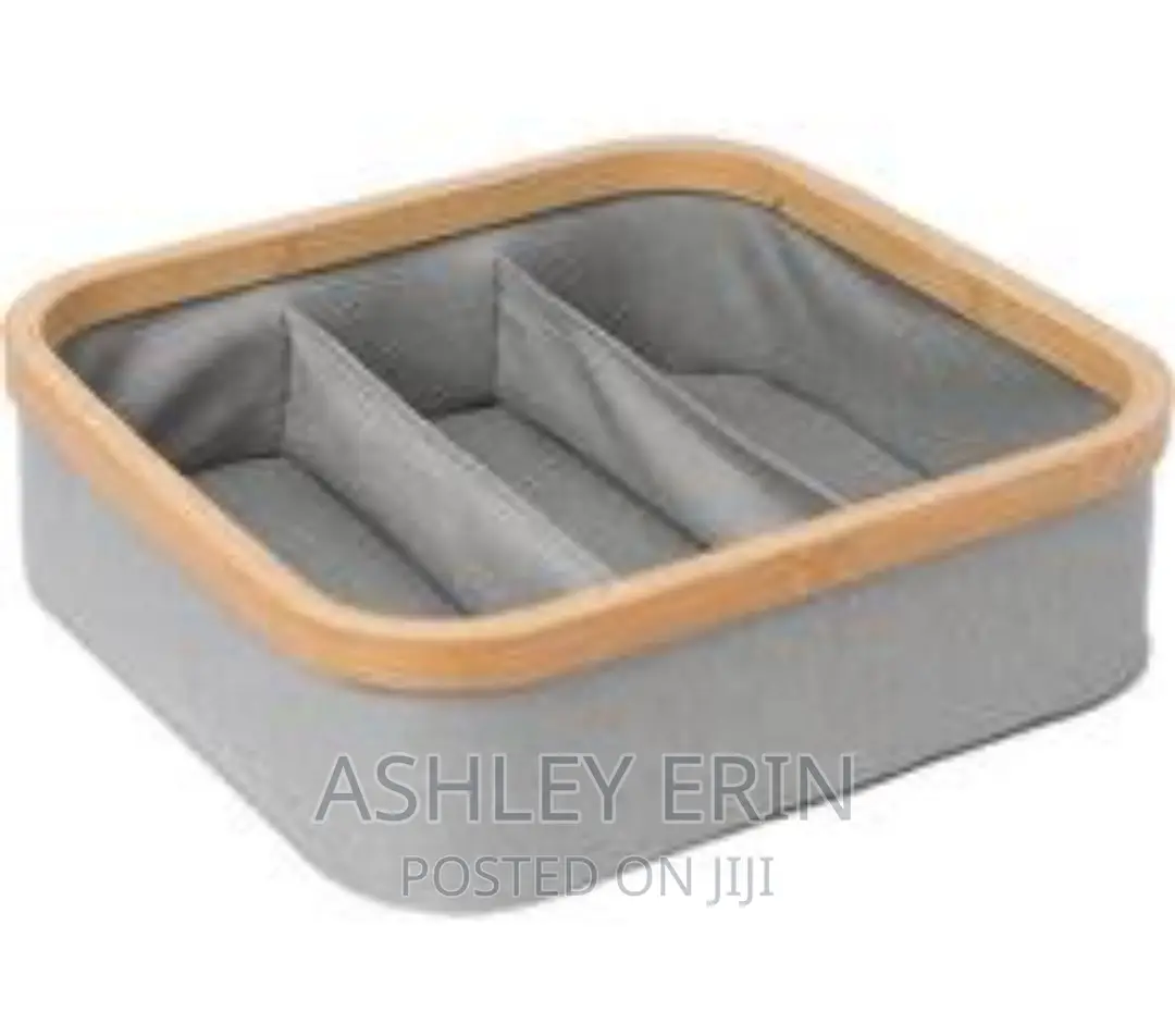 Bamboo Frame Storage Organizer -1pc