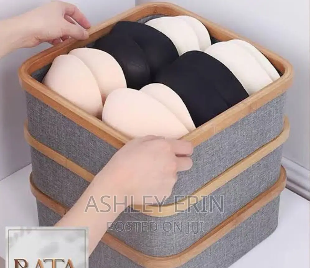 Bamboo Frame Storage Organizer -1pc