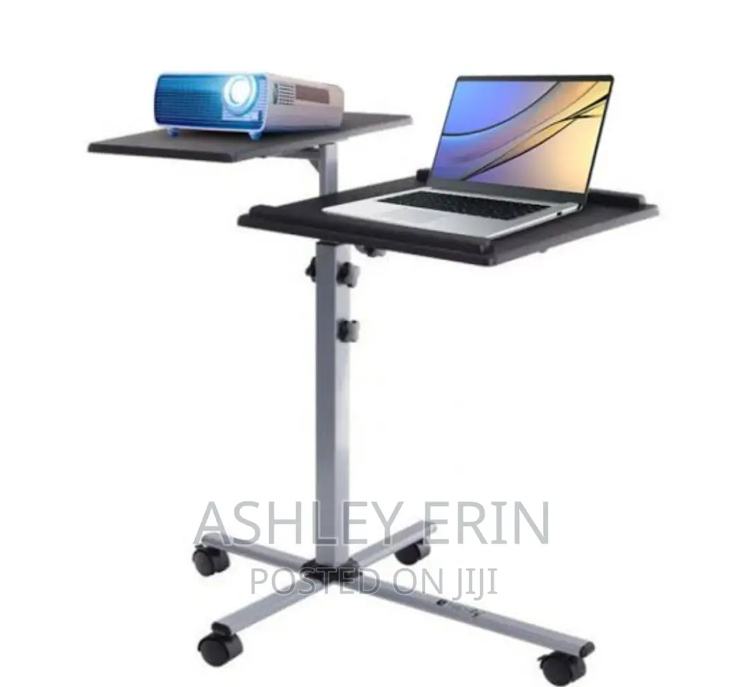 Adjustable Rolling Laptop Desk/Stand With Wheels