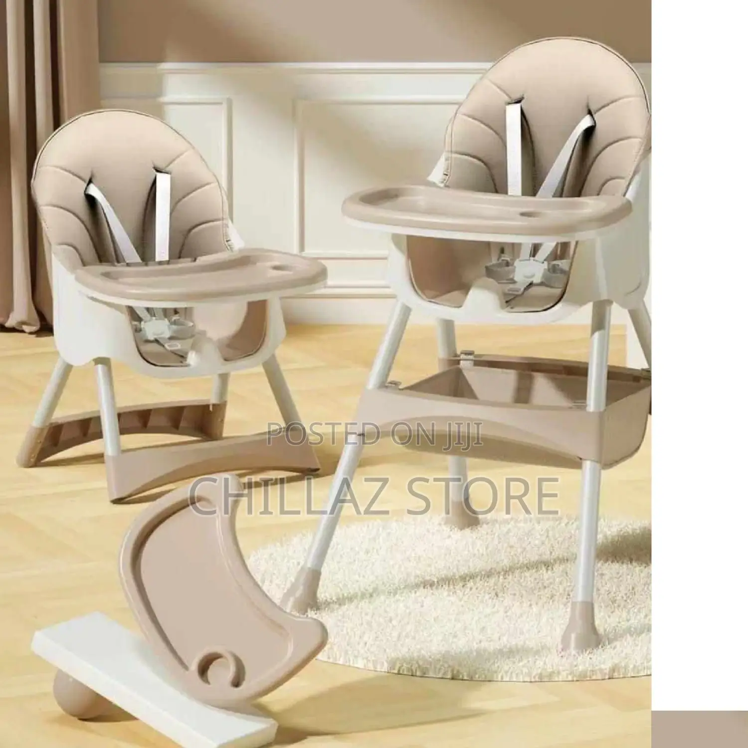 Convertible High Baby Feeding Chair.