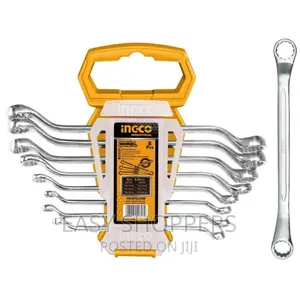Ingco 8 Pieces Offset Ring Spanner Set 6-22mm