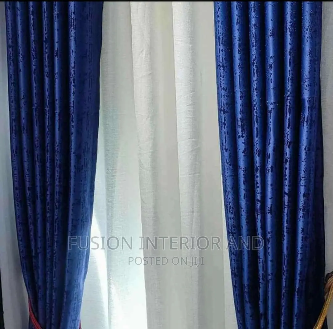 Muzira Nancy Blue Curtains