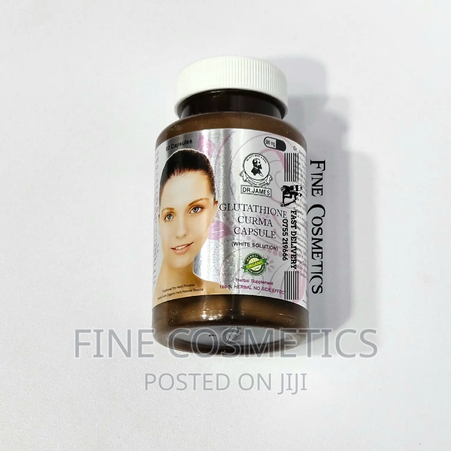 Dr James Skin Whitening Solution Glutathione Curma Capsules.