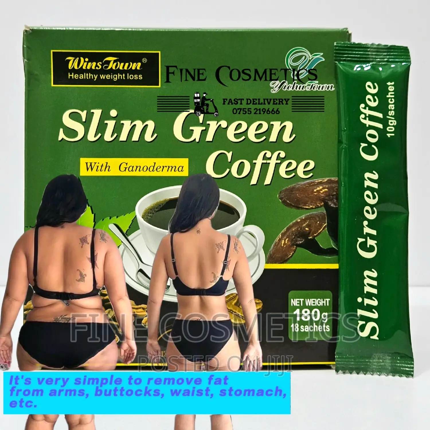 Slim Green Coffee Weight Loss and Fat Burning Slimming Tea