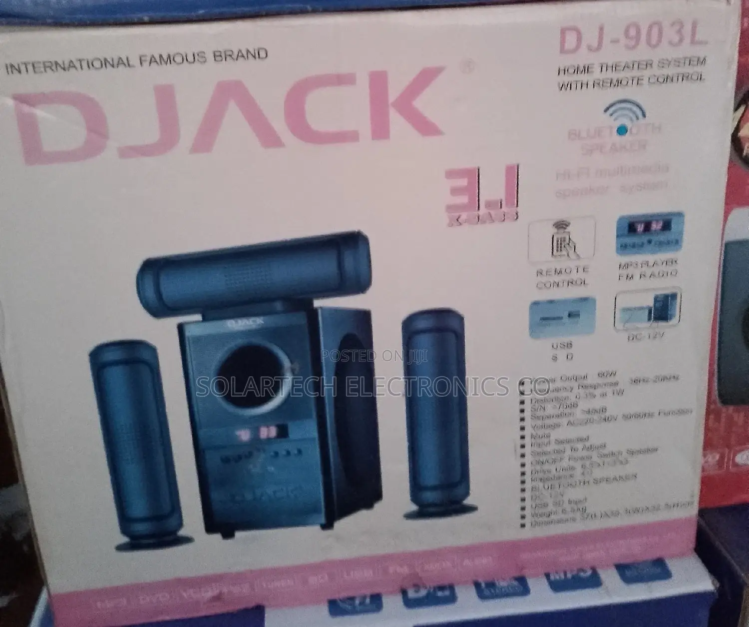 Home Theater System With Remote Control