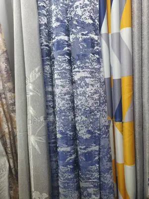 Quality Curtains Fabric in Blue (Each Meter )