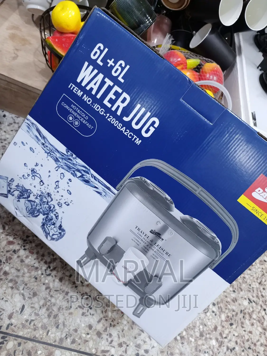 12ltrs Twin Flask Hot Cold Water Jar