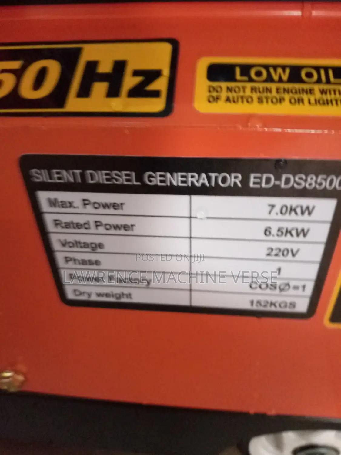 Diesel Generator 7KV