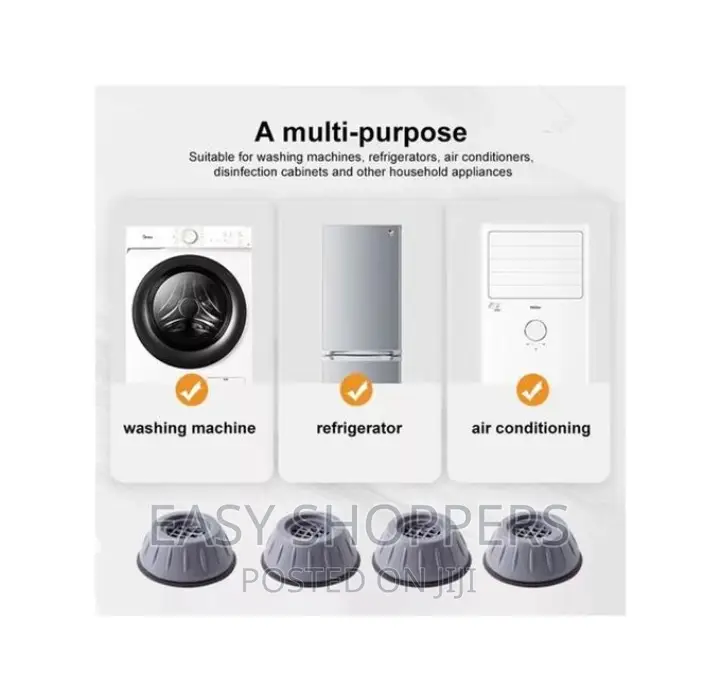 Generic Universal Shock Pads-4pc for Washing Machine Fridge