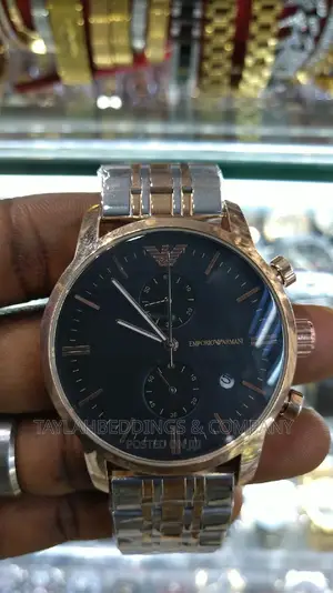 Emporio Armani Silver Men's Chronograph Watch AR80009