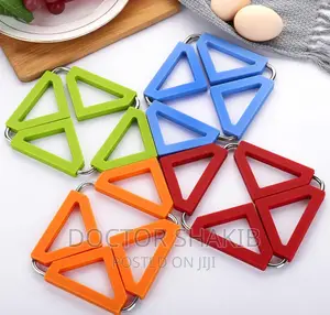 Expandable Hot Pot Holder\ Silicone Trivet Mat