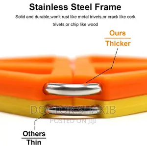 Expandable Hot Pot Holder\ Silicone Trivet Mat