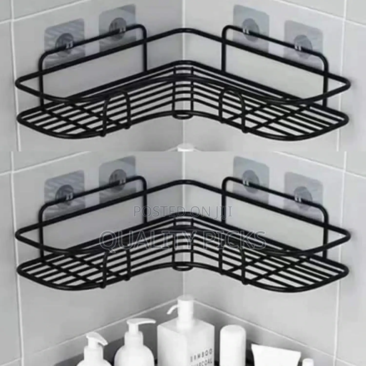 Metallic Bathroom Shelf Rack