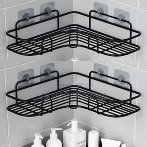 Metallic Bathroom Shelf Rack