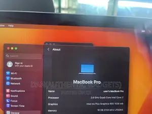 Laptop Apple MacBook Pro 2019 16GB Intel Core I7 SSD 256GB
