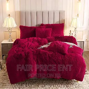 Executive Volvet Duvet Cover Set .6pcs.( Red)