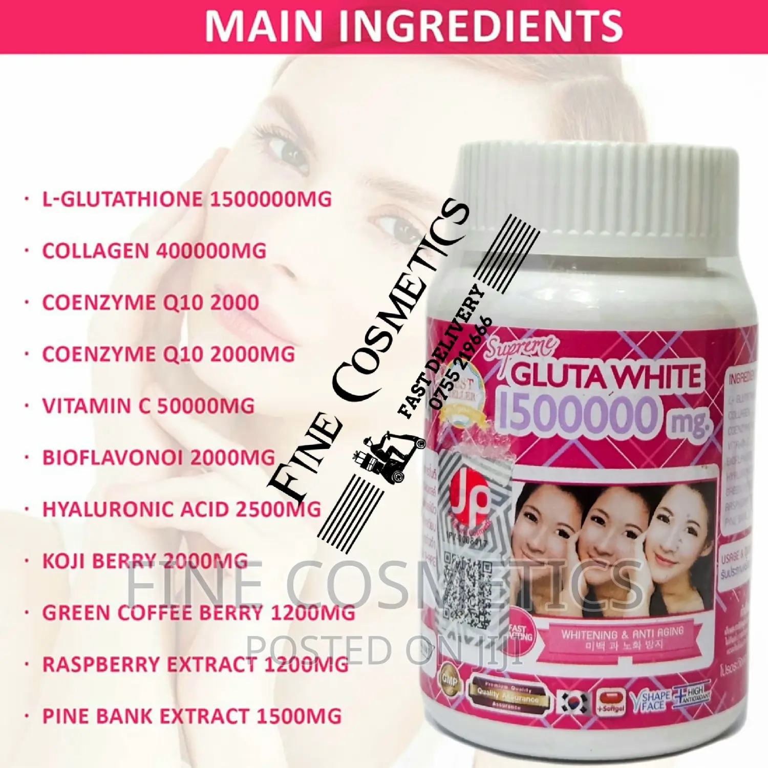 Supreme Glutawhite Mg Quick Clear Brightening 30caps