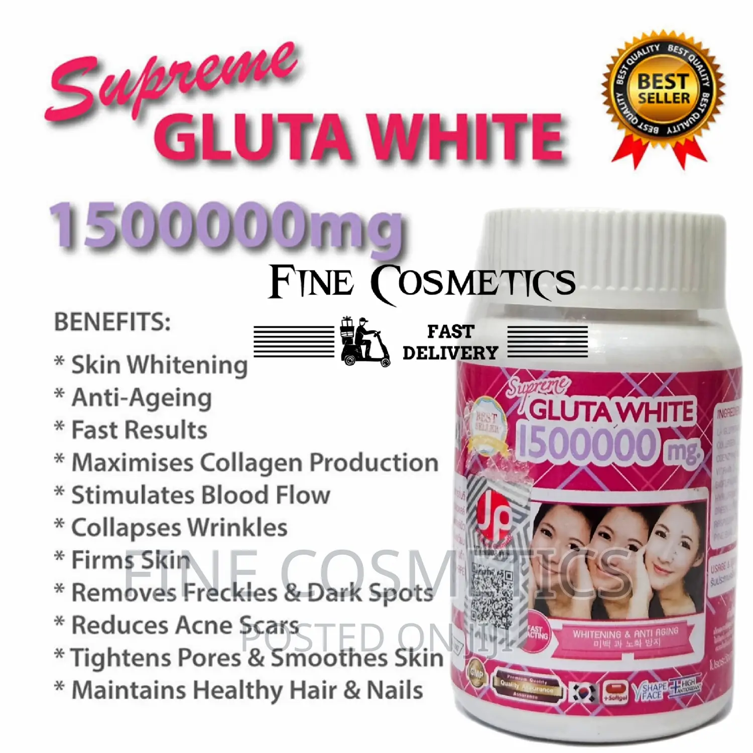 Supreme Glutawhite Mg Quick Clear Brightening 30caps