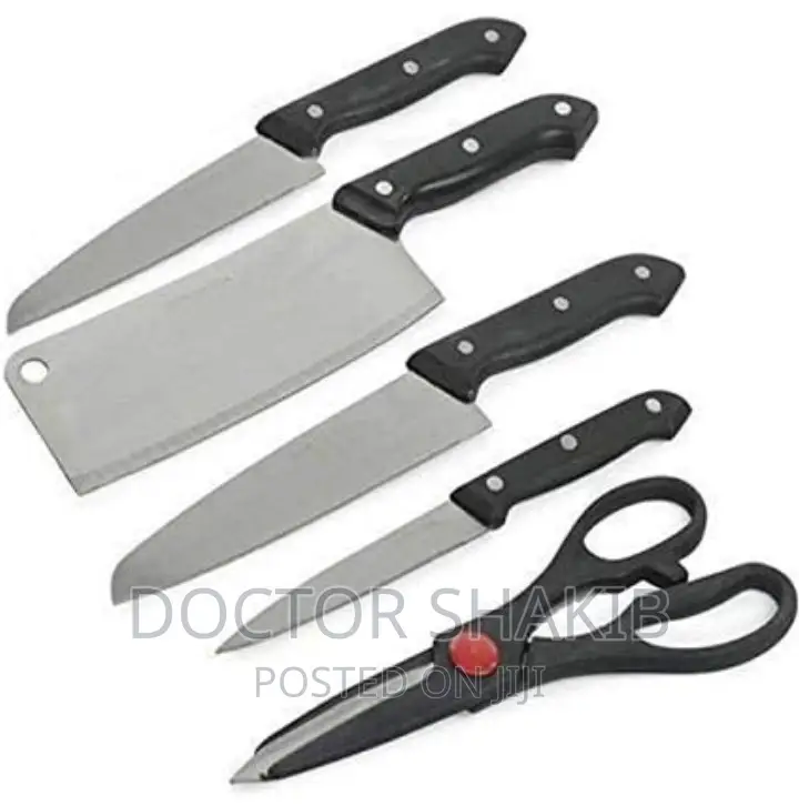 Multipurpose Kitchen Knife Set and Scissor