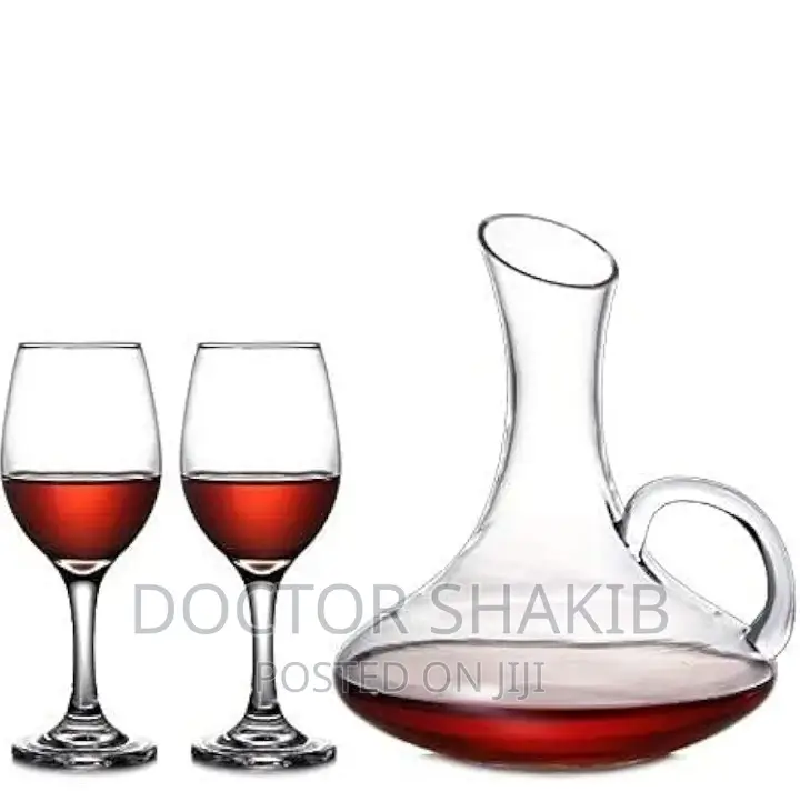Wine Decanter With 6 Glasses