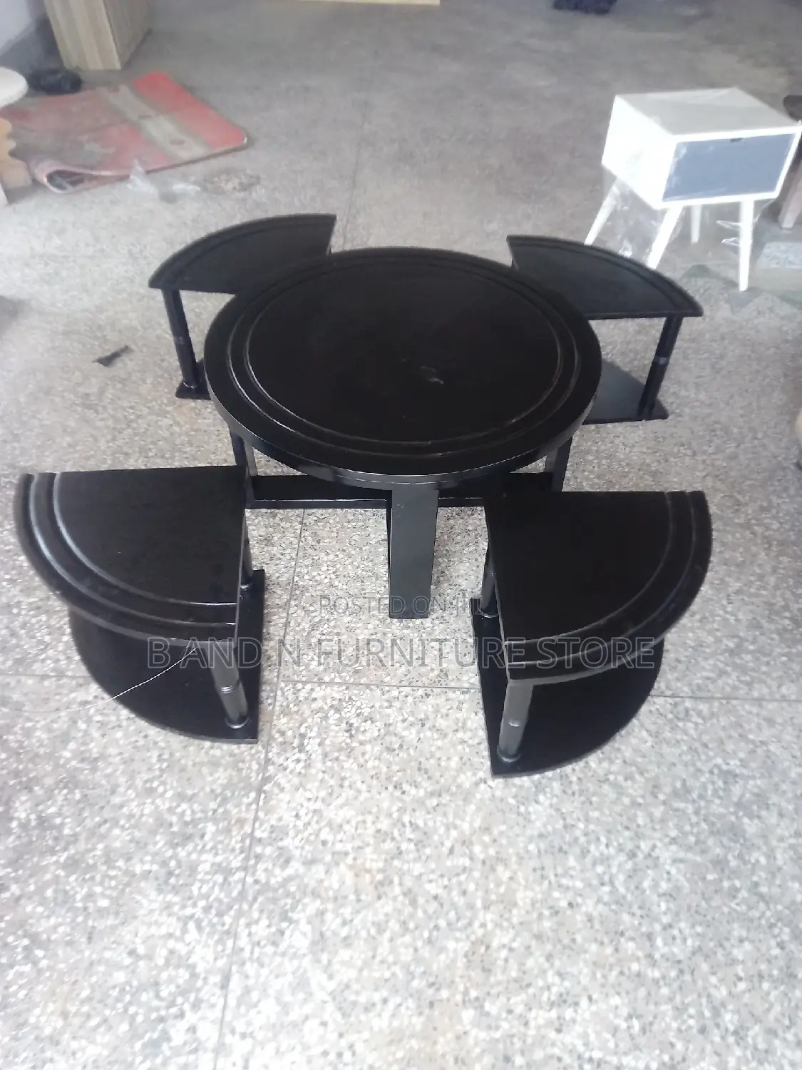 Exciting Center Table With 4 Stools