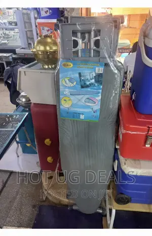 15x48 Large Size Foldable Ironing Board With Stands - Grey
