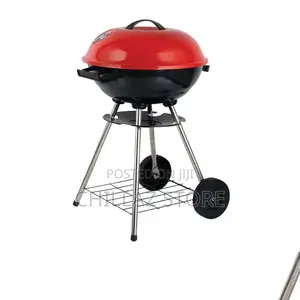 Wheeled BBQ Kettle Standing Grill.