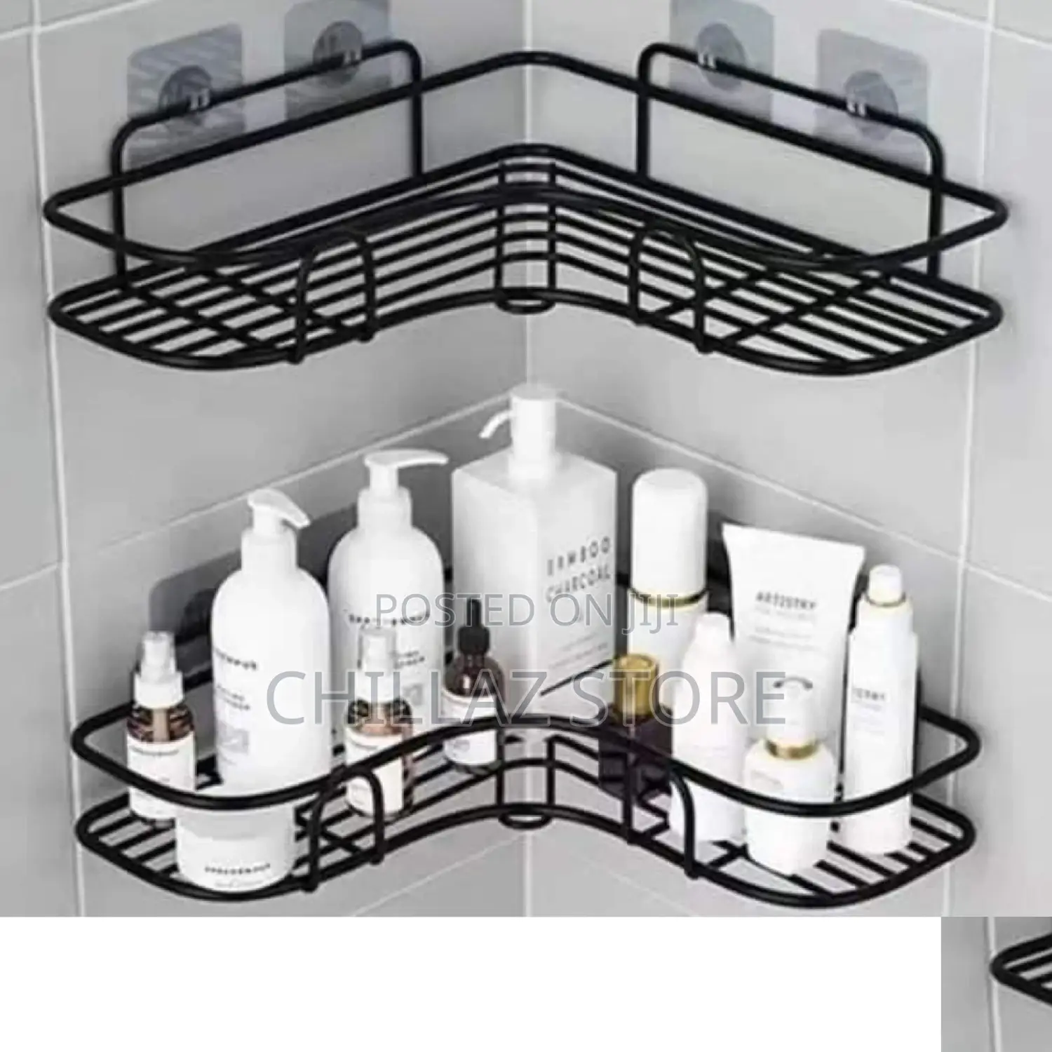 1 PC Bathroom and Kitchen Wall Mounted Corner Shelves.