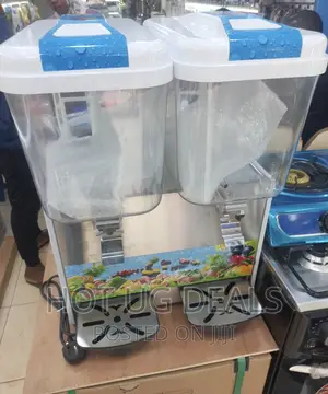 Double Juice Beverage Cooling Dispenser 9x2litres - Clear