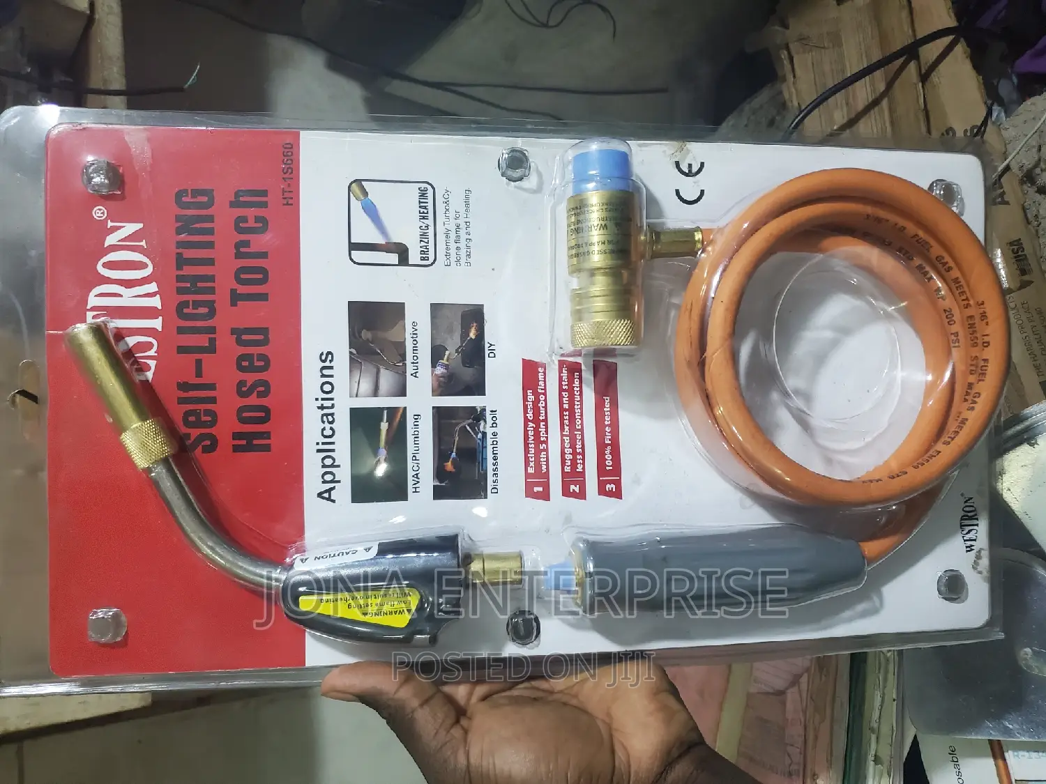 Self Lighting Hosed Torch