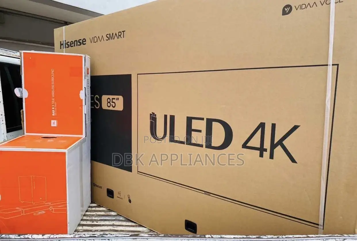 Hisense 85inch Uled Smart TVS Available Offer Sale