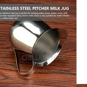 Stainless Steel Milk Pitcher Jug.
