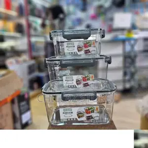 3 PCS Glass Food Storage Containers.