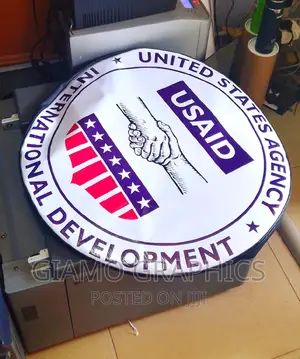 USAID Tyre Cover Prado Branded