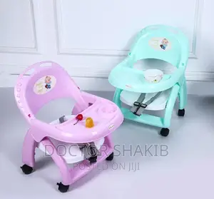 New Comfortable Baby Feeding Chair With Wheels