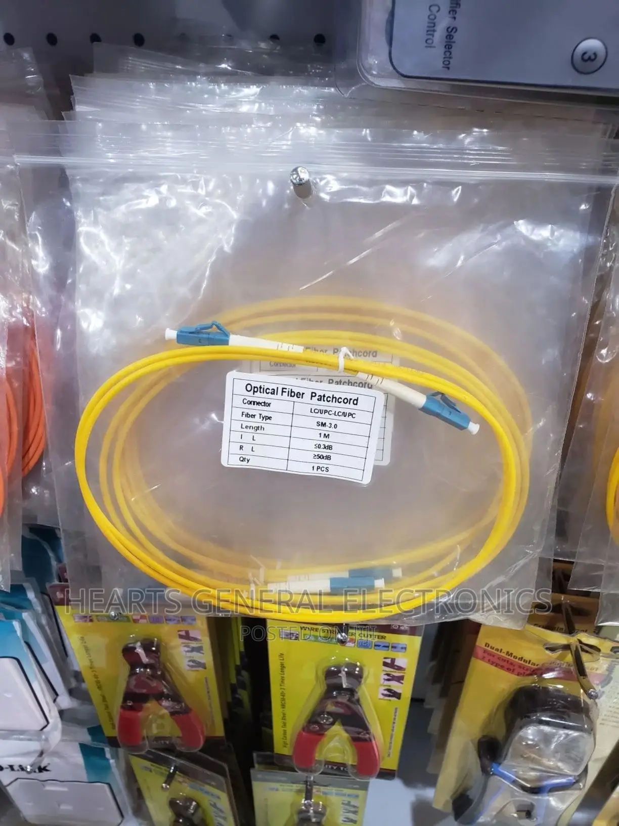 Optical Fiber Patch Cord ( LC - LC SM ) 1m