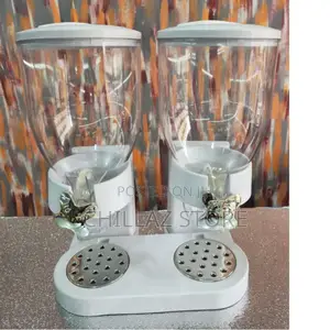 Double Cereal Dispenser.