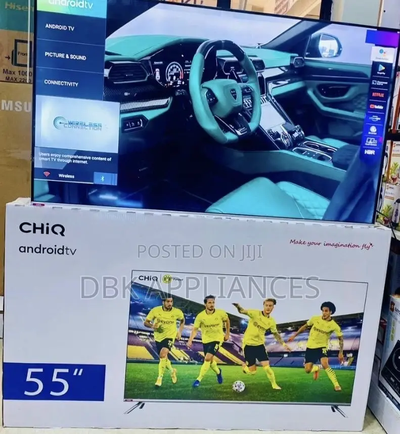 Chiq 55inch Android Uhd Smart TVS Available Beyi Powa
