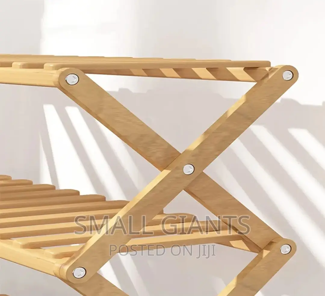 Foldable Bamboo Shoe Rack