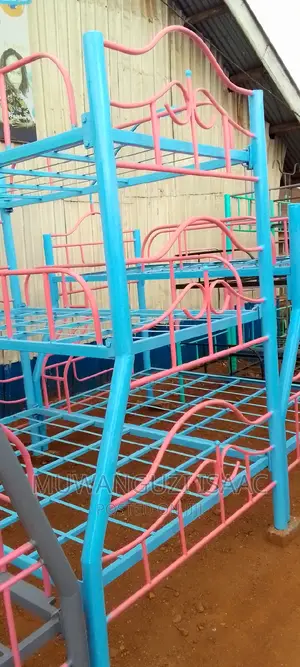 Triple Metallic Bed